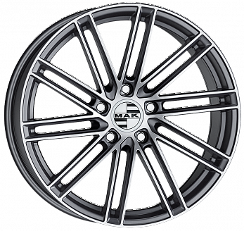 Диск MAK Leipzig 9,5x22 5x130 ET68 DIA 71,6 Gun Metallic Mirror Face